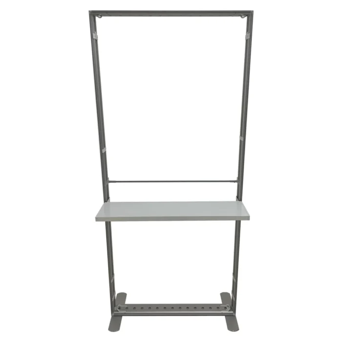 Shelf kit mounted on frame