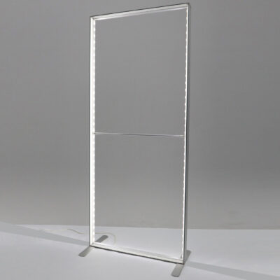 SEGO 80 modular lightbox display hardware with aluminum frame components