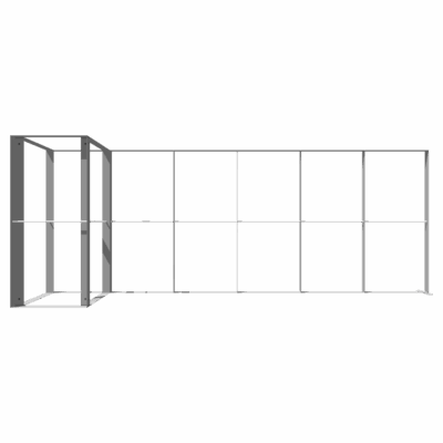 Mobile Light Box Kit J frame-only booth structure shown from the front.