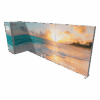 Mobile Light Box 20ft booth with wide illuminated wall and enclosed storage section