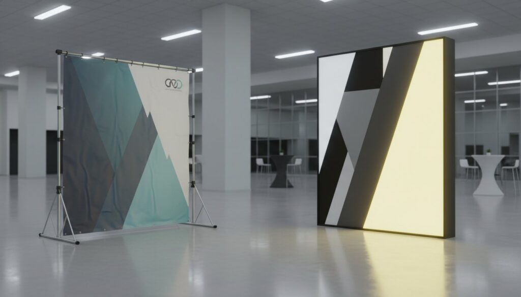 Tension Fabric Displays vs. Pop-Up Banners: The 2026 Comparison Guide
