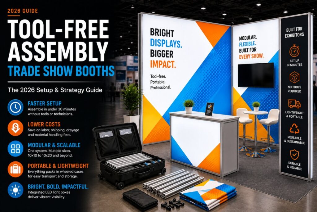 Tool-Free Assembly Trade Show Booths: The 2026 Setup & Strategy Guide