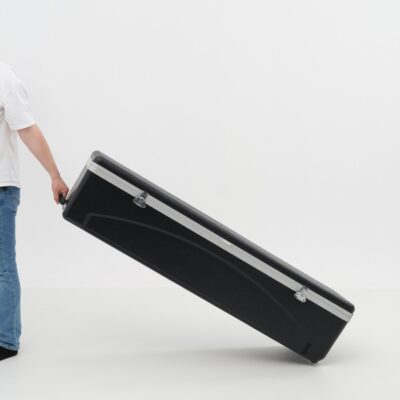 SEGO rolling hardcase for storing and transporting Mobile Light Box displays.