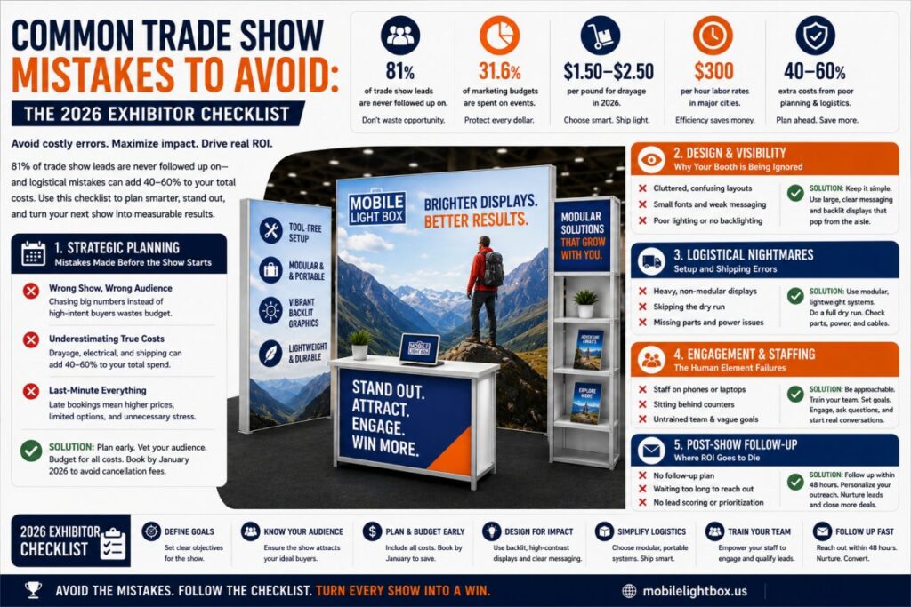 Common Trade Show Mistakes to Avoid: The 2026 Exhibitor Checklist