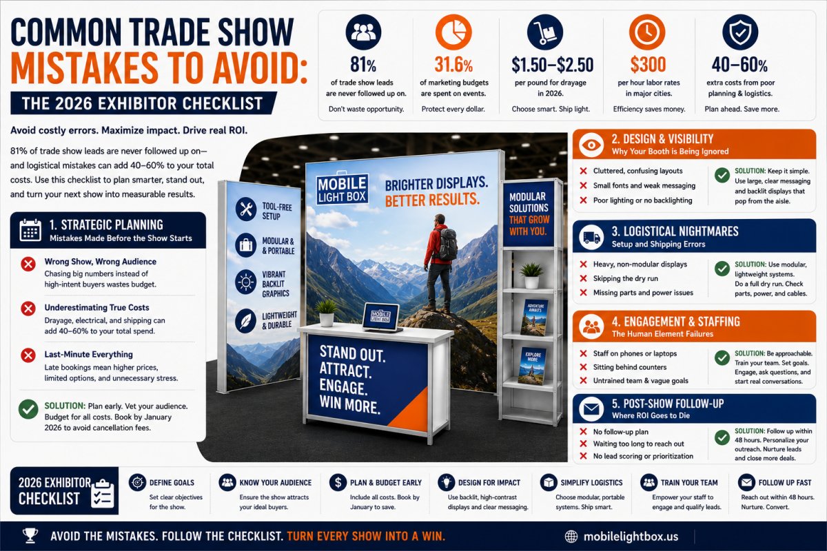 Common Trade Show Mistakes to Avoid: The 2026 Exhibitor Checklist