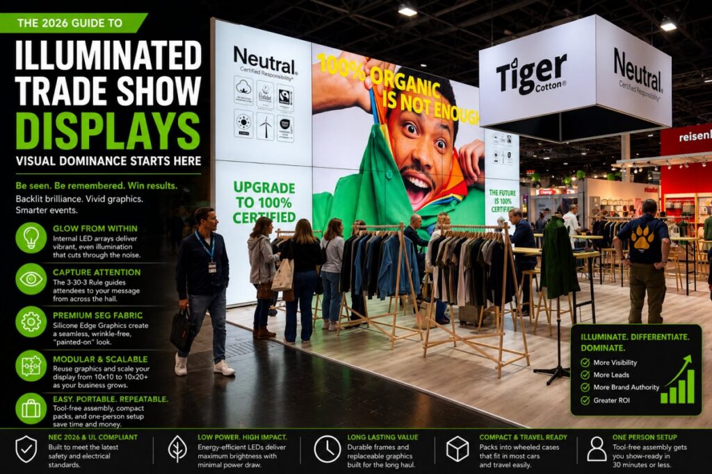 Illuminated Trade Show Displays; Visual Dominance
