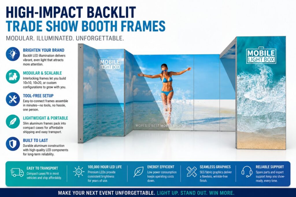Guide to High-Impact Backlit Trade Show Booth Frames