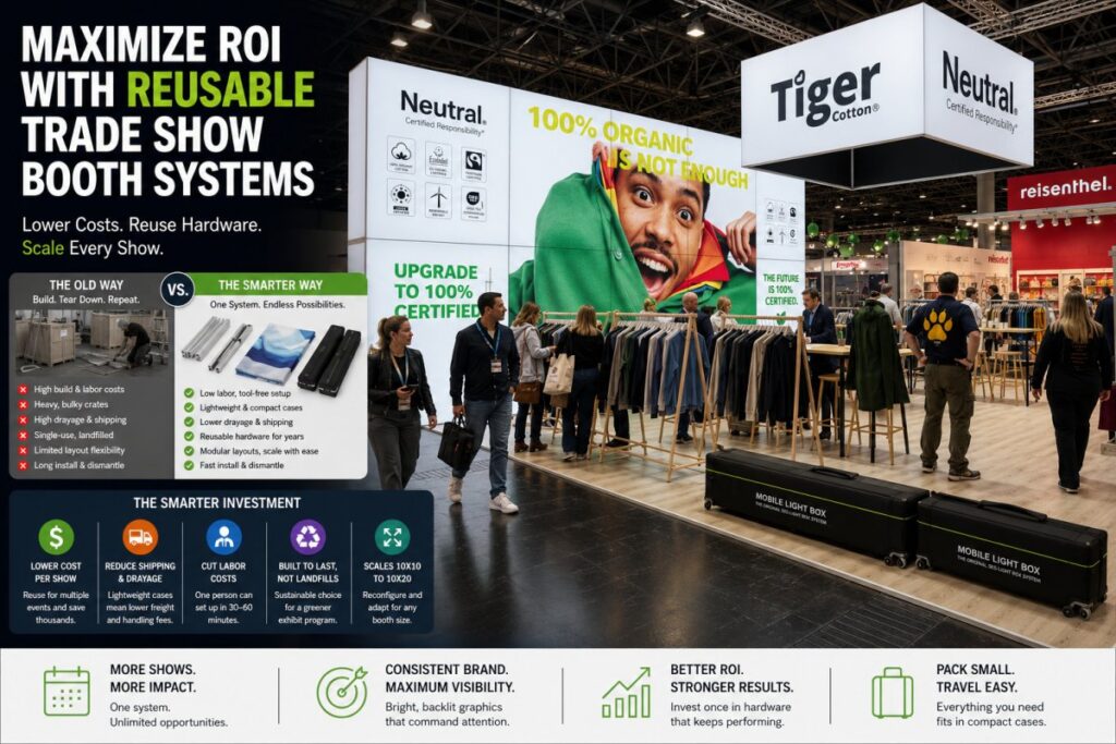 Maximize ROI with Reusable Trade Show Booth Systems